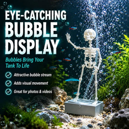 Purpose-Built Air-Driven Dancing Skeleton Aquarium