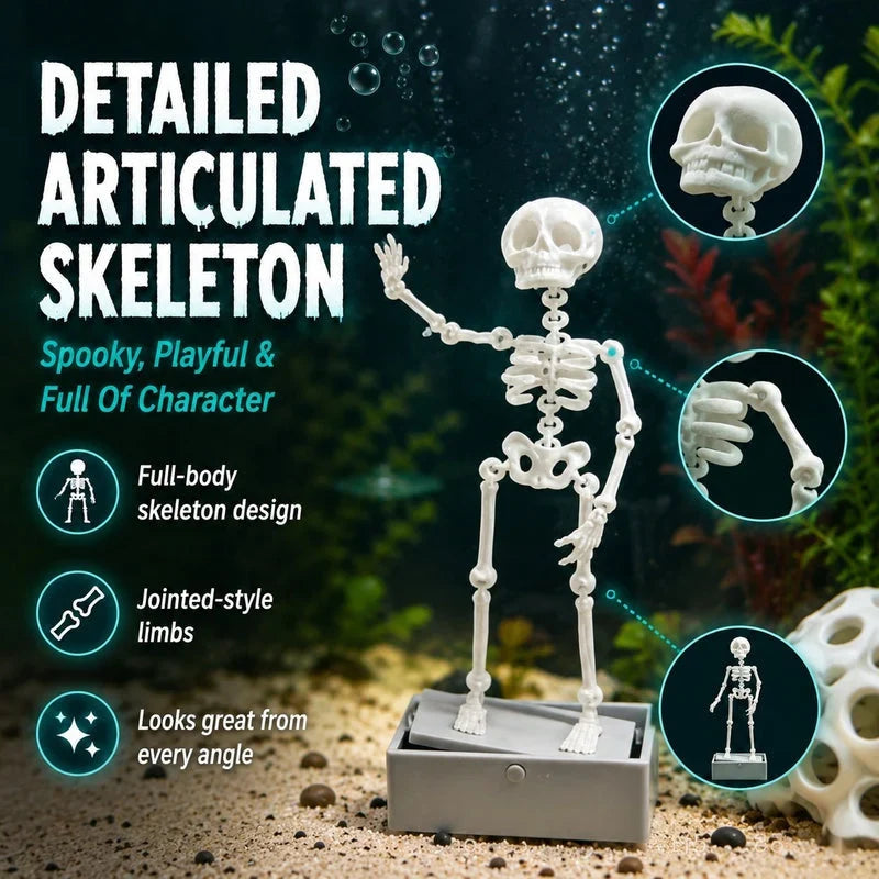 Purpose-Built Air-Driven Dancing Skeleton Aquarium