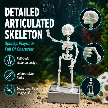 Purpose-Built Air-Driven Dancing Skeleton Aquarium