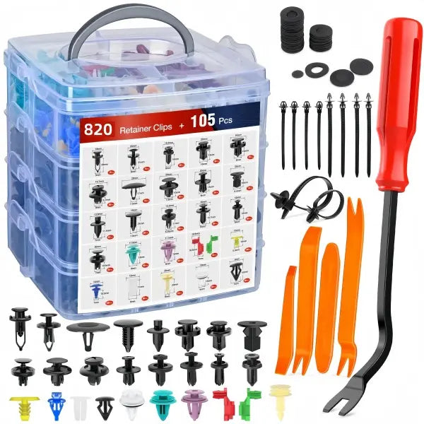 Vehicle-Ready All-in-One Car Clip & Trim Removal Tool Kit for Auto