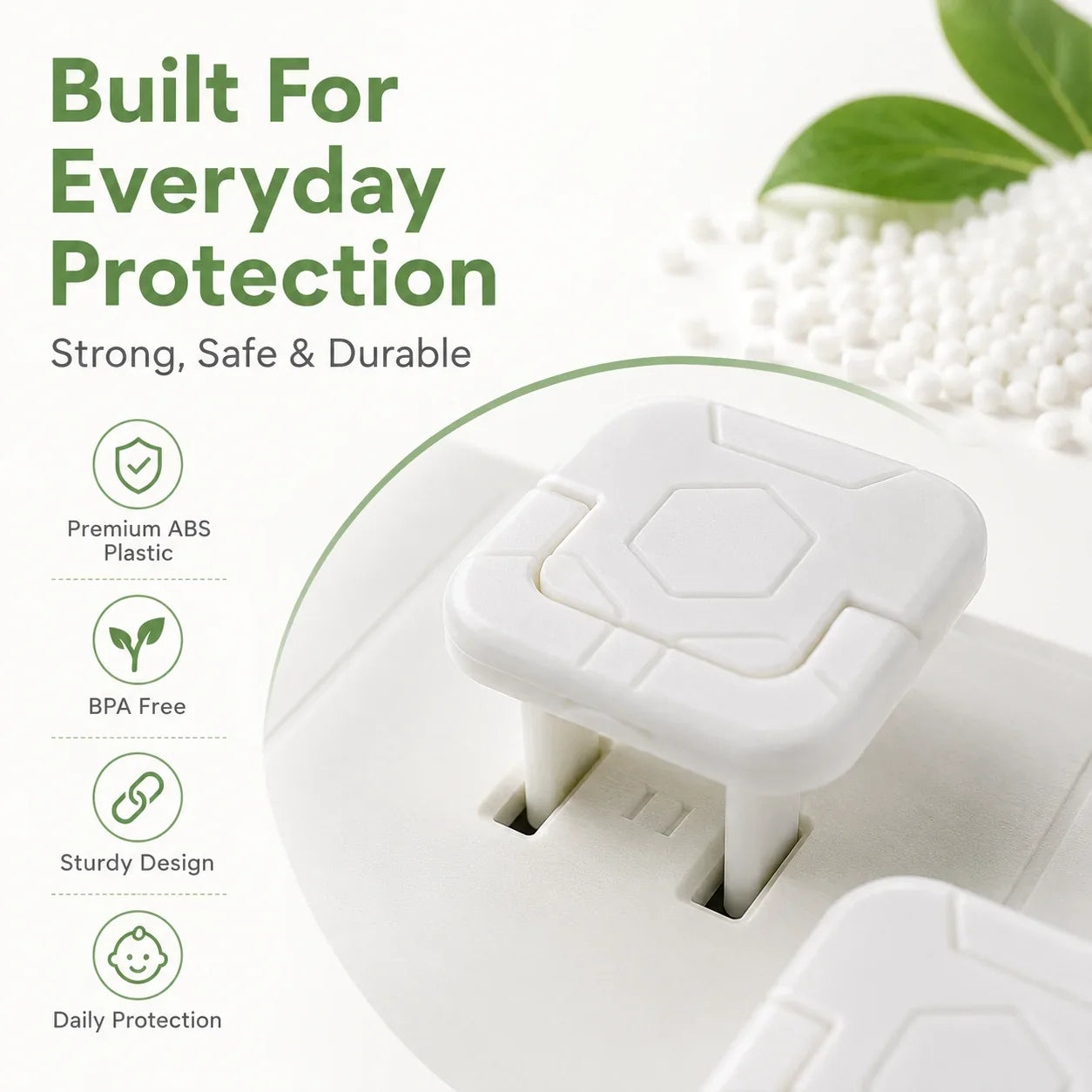 Purpose-Built Baby Proof Socket Covers with Smart Handle Design