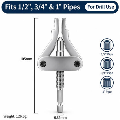 Workshop-Ready Broken Pipe Thread Extractor – Fast Drill-Powered