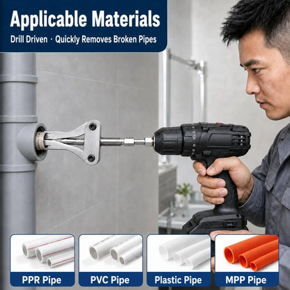 Workshop-Ready Broken Pipe Thread Extractor – Fast Drill-Powered