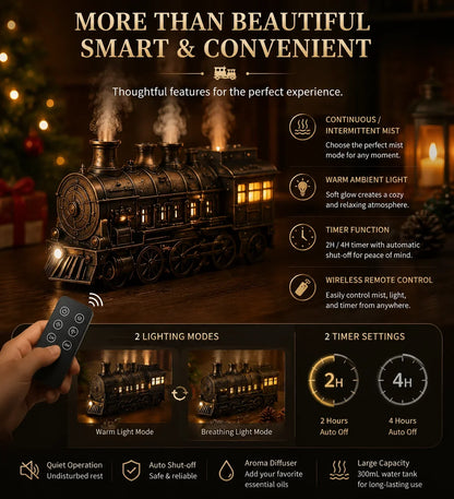 Decorative Magic Train Diffuser – Vintage Steam Train Aroma