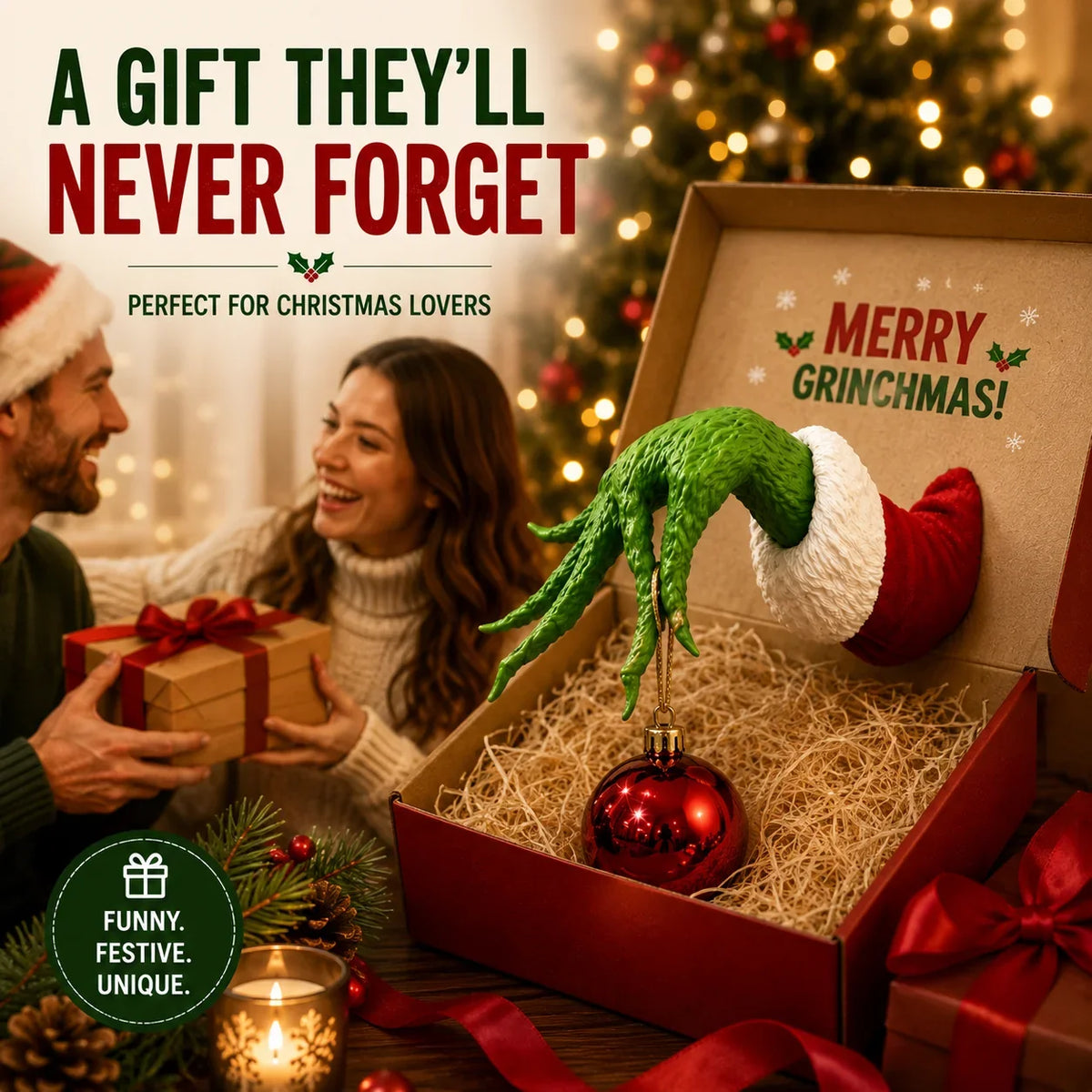 Purpose-Built Ornament Hanger, Home & Festive Party