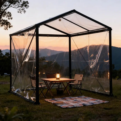 Purpose-Built Clear Waterproof PE Tarp, Transparent Outdoor Cover