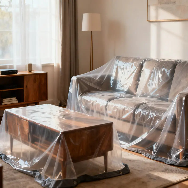 Purpose-Built Clear Waterproof PE Tarp, Transparent Outdoor Cover