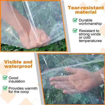 Purpose-Built Clear Waterproof PE Tarp, Transparent Outdoor Cover