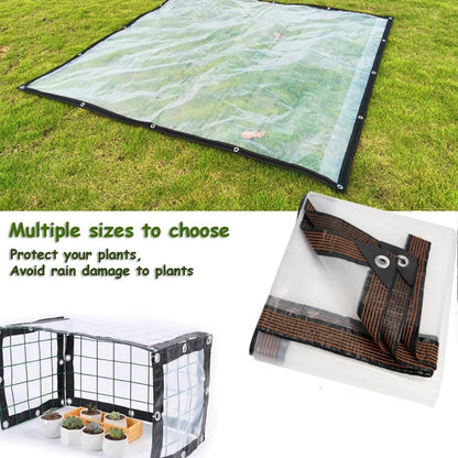 Purpose-Built Clear Waterproof PE Tarp, Transparent Outdoor Cover