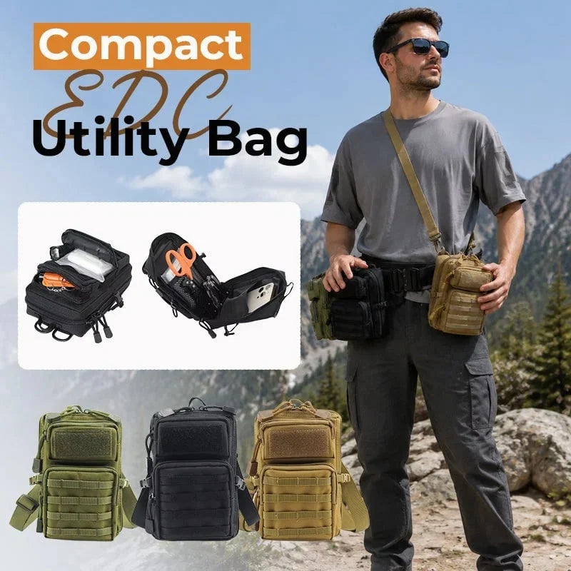Vehicle-Ready Compact EDC Sling Bag – Tactical Utility Pouch For