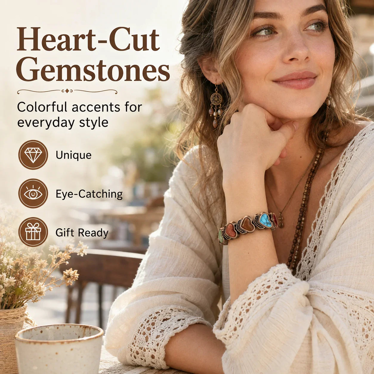 Distinctive Copper Bracelet for Women, Pure Copper Magnetic
