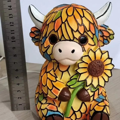 Charming Highland Cow LED Night Light