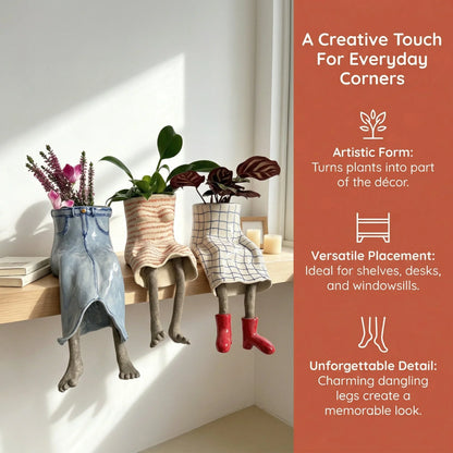 Outdoor Creative Sitting Planter Collection for Gar – Creative Sitting
