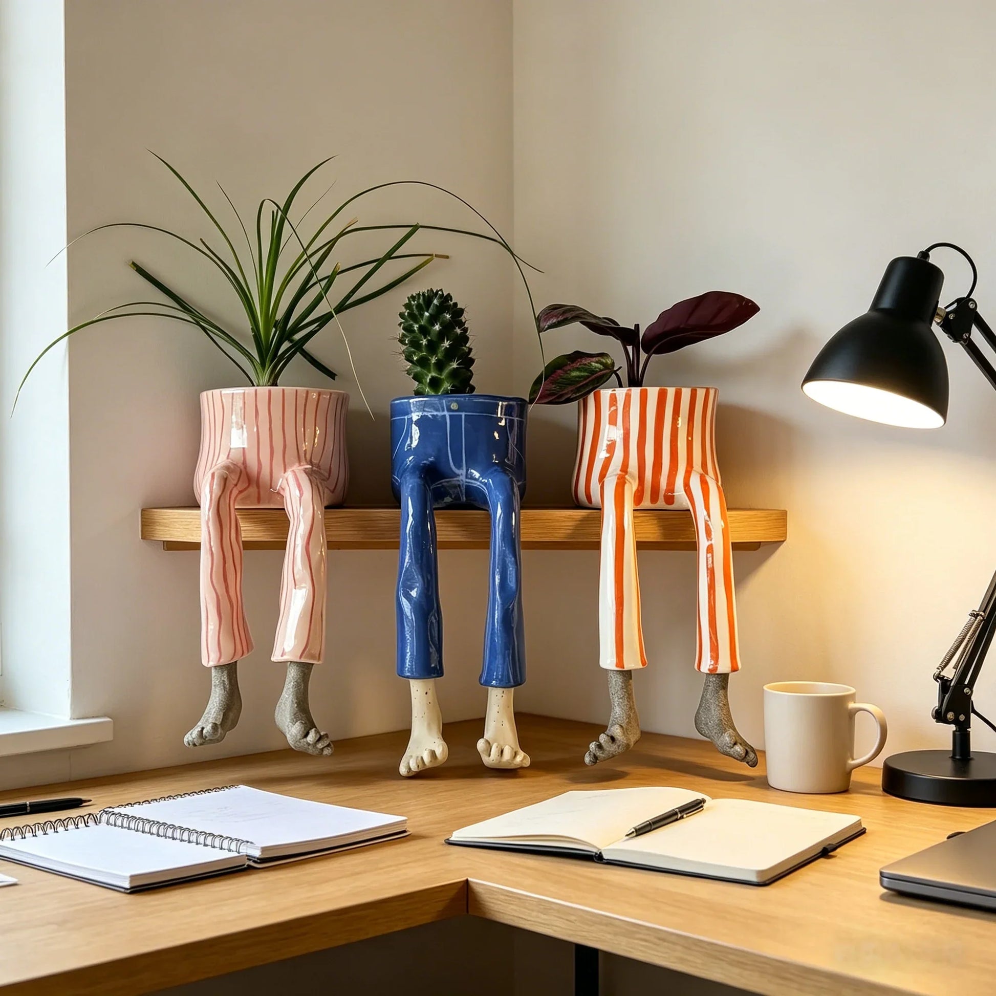 Outdoor Creative Sitting Planter Collection for Gar – Creative Sitting