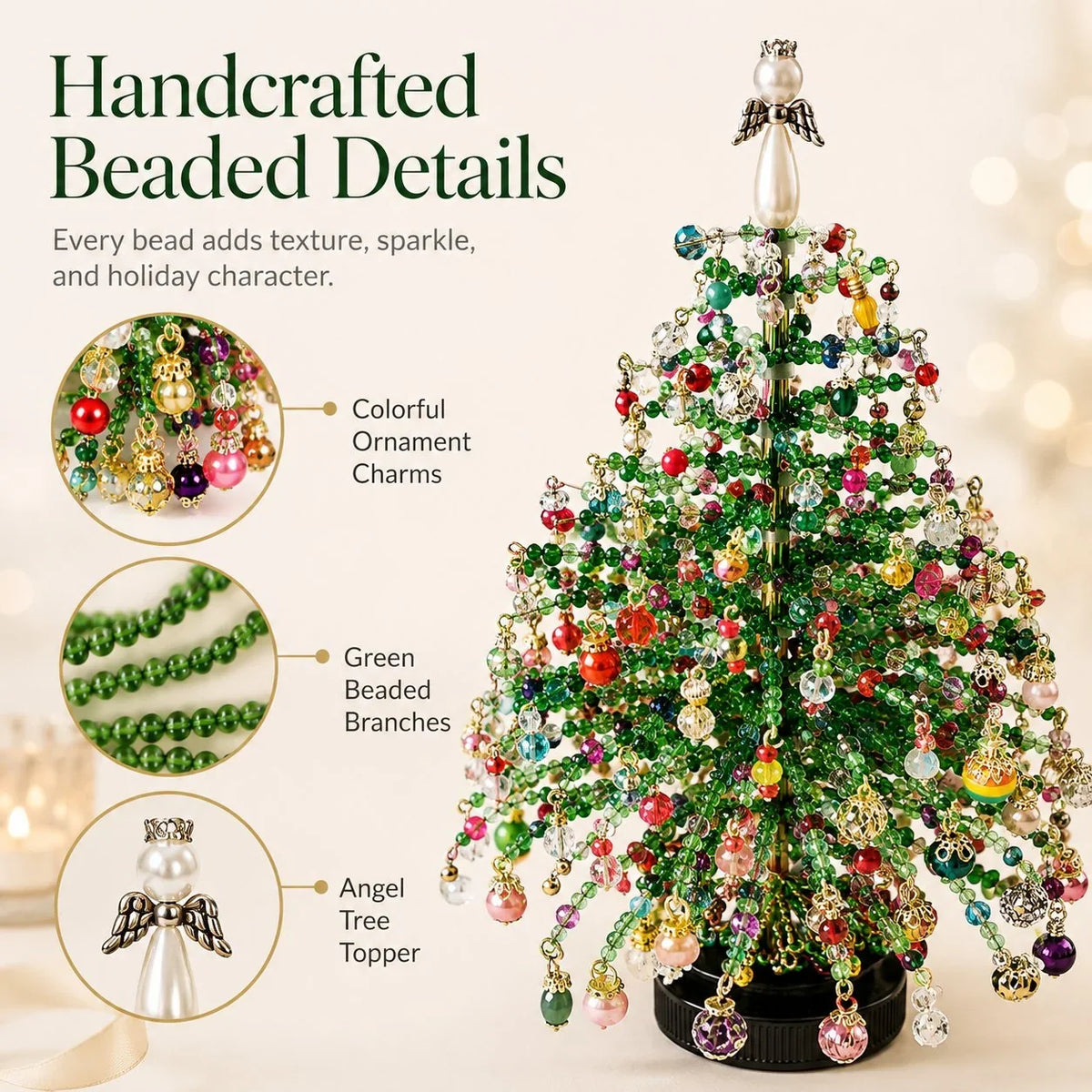 Hands-On DIY Beaded Tree Kit – Create Your Own Sparkling – Diy Beaded