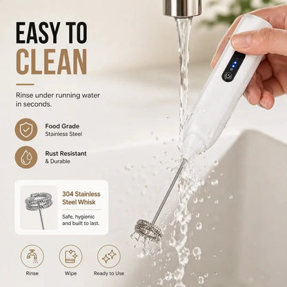 Purpose-Built Electric Milk Frother Handheld for Every – Electric Milk