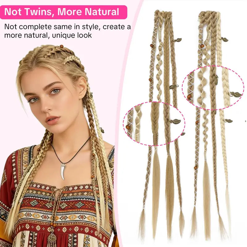 Purpose-Built Festival Boho Braided Hair Extensions – 3 Ways to Style