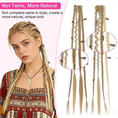 Purpose-Built Festival Boho Braided Hair Extensions – 3 Ways to Style