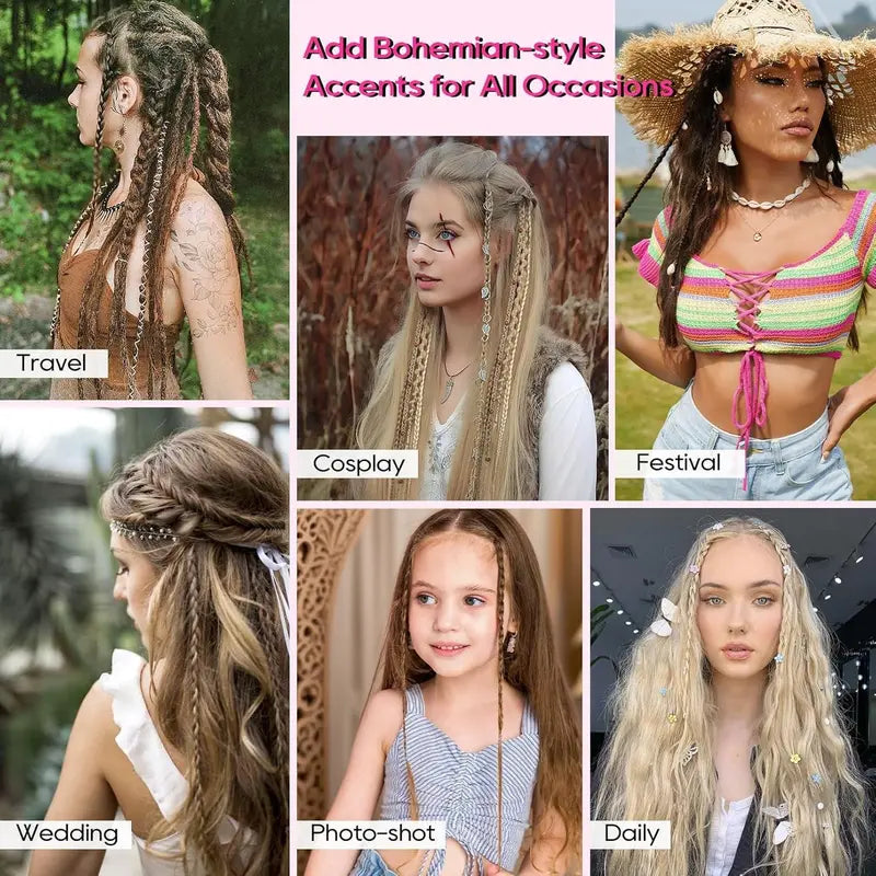 Purpose-Built Festival Boho Braided Hair Extensions – 3 Ways to Style