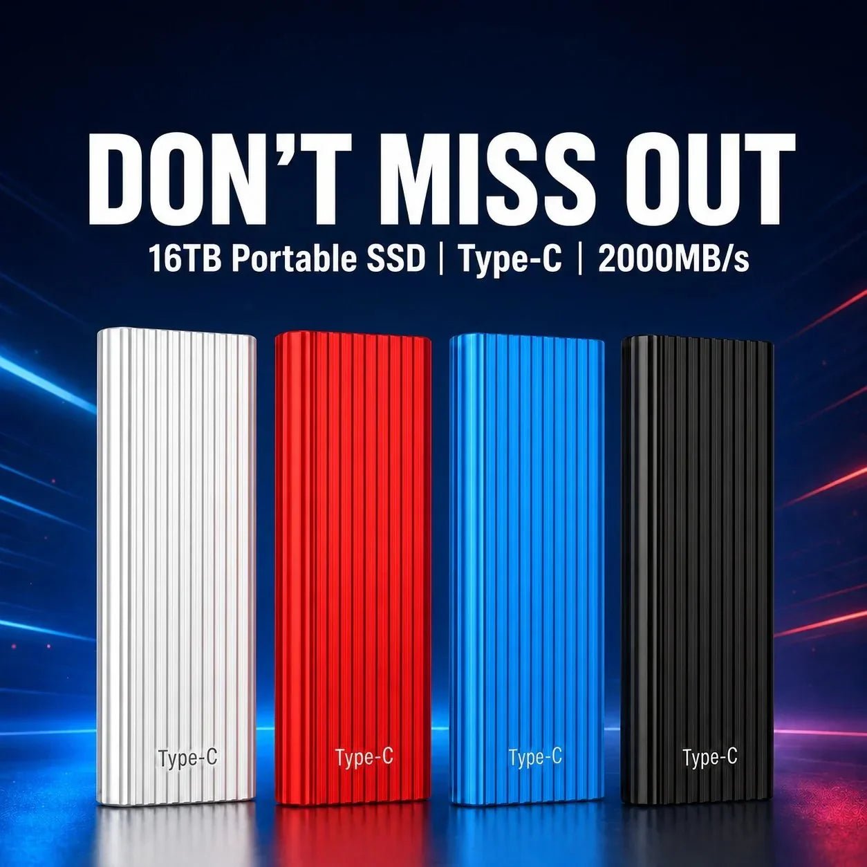 Compact 16TB Mini SSD with a Type-C Connection