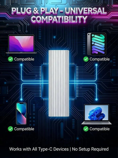Compact 16TB Mini SSD with a Type-C Connection