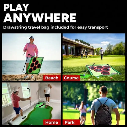 Hands-On Golf Pong Game Set – 20 Balls, Mat & Case