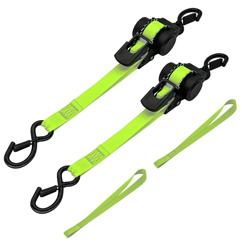 Purpose-Built Green Ratchet Straps 11.5ft – 1500LB Hold for Moves &