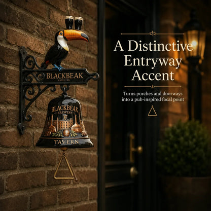 Purpose-Built Vintage Celtic Toucan Cast Iron Wall Bell – Classic
