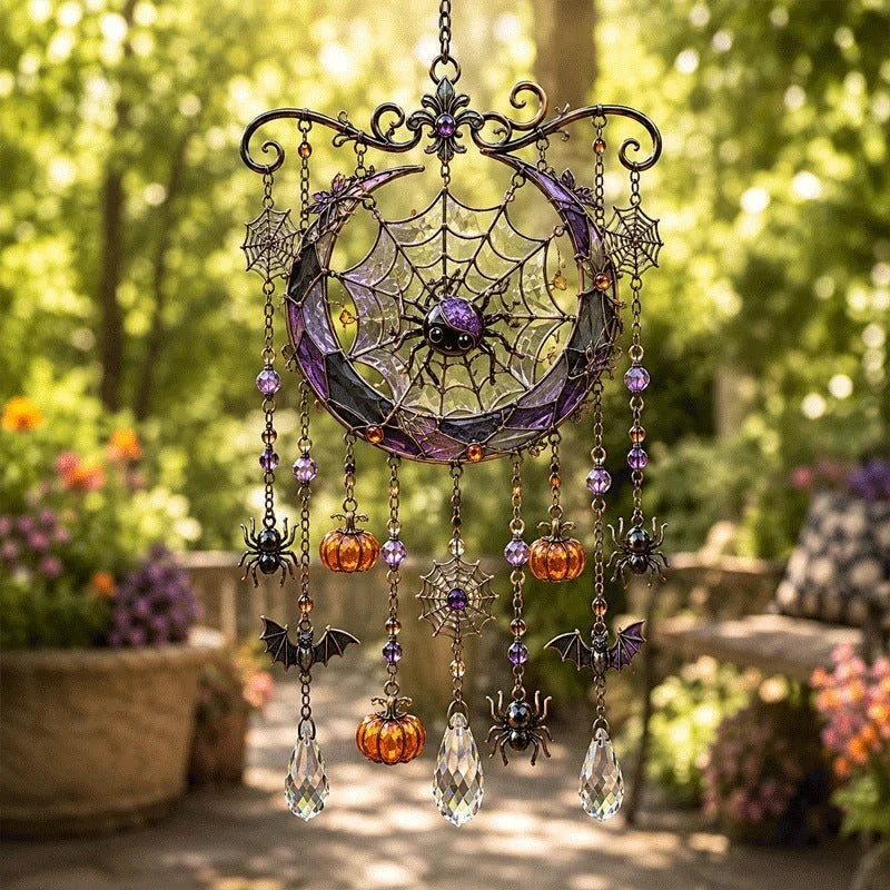 Outdoor Crystal Wind Chime – Colorful Acrylic Hanging Garden