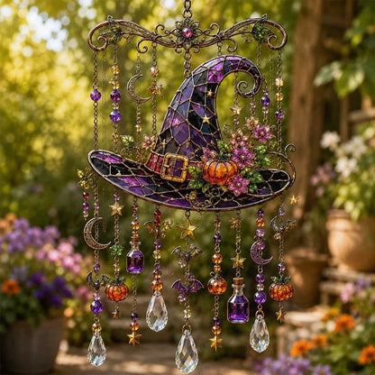 Outdoor Crystal Wind Chime – Colorful Acrylic Hanging Garden