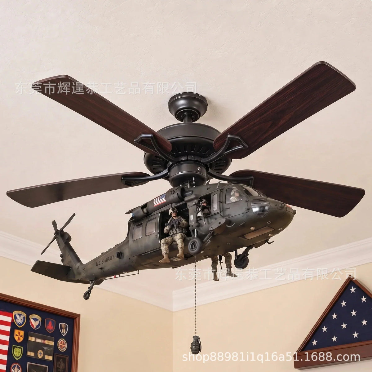 Hands-On Helicopter Ceiling Fan Attachment Kit – Decorative Ceiling