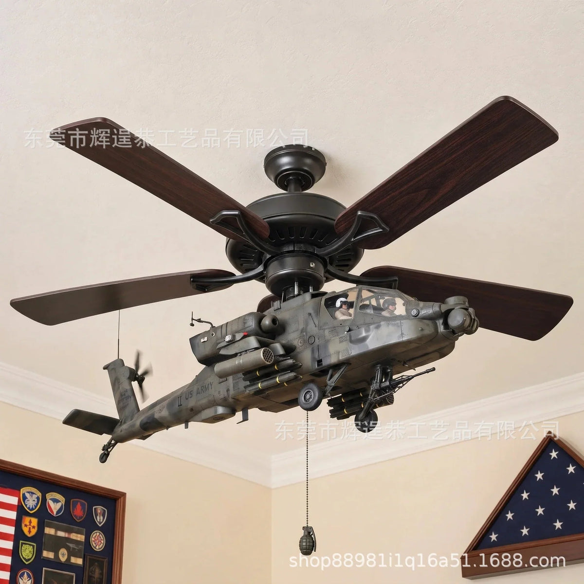 Hands-On Helicopter Ceiling Fan Attachment Kit – Decorative Ceiling
