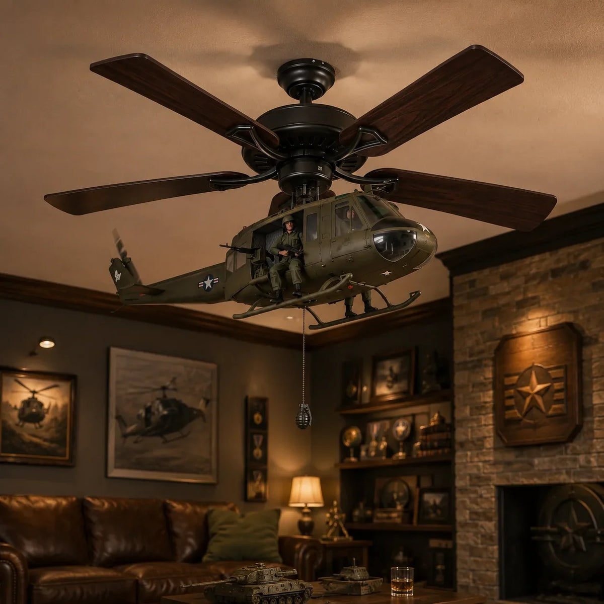 Hands-On Helicopter Ceiling Fan Attachment Kit – Decorative Ceiling