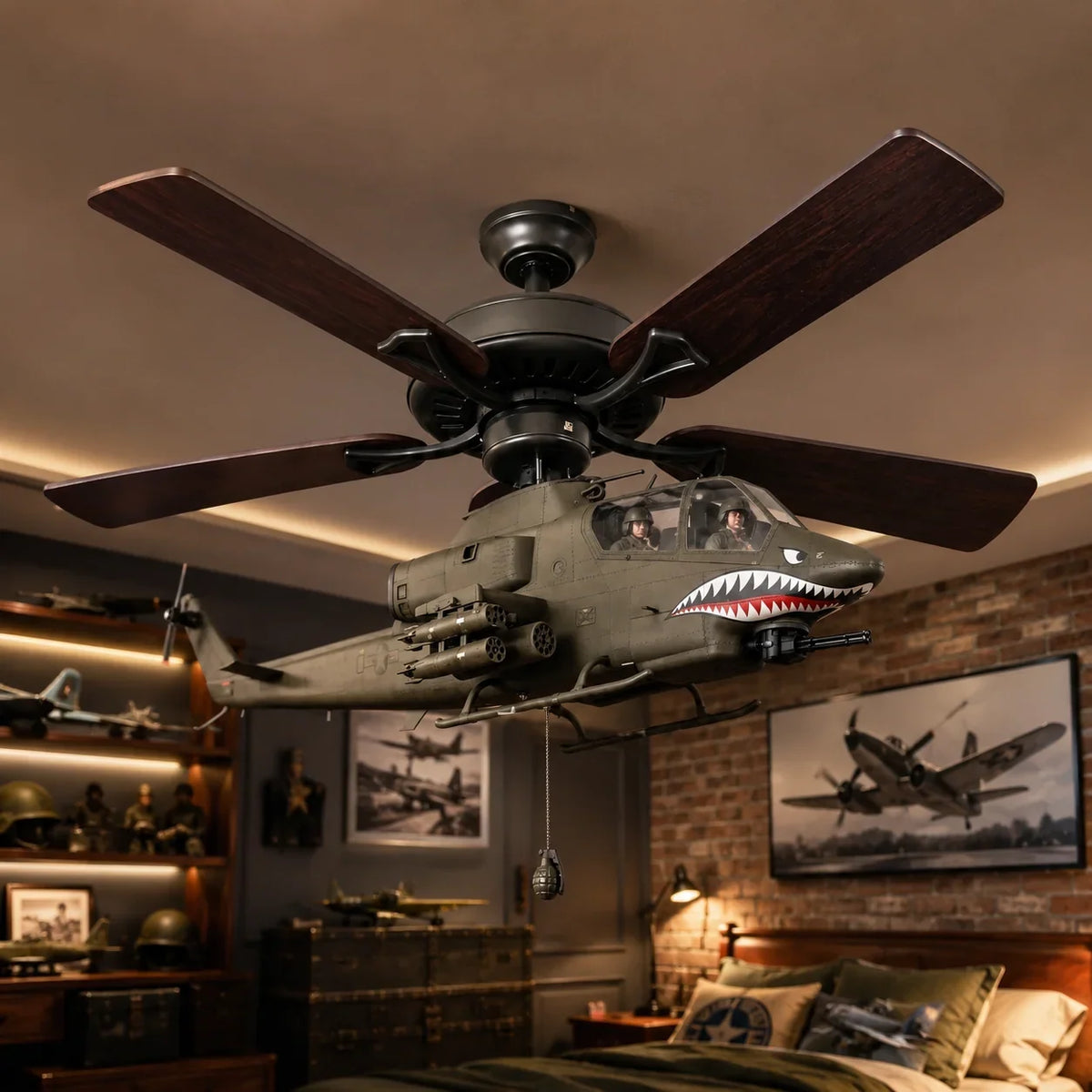 Hands-On Helicopter Ceiling Fan Attachment Kit – Decorative Ceiling