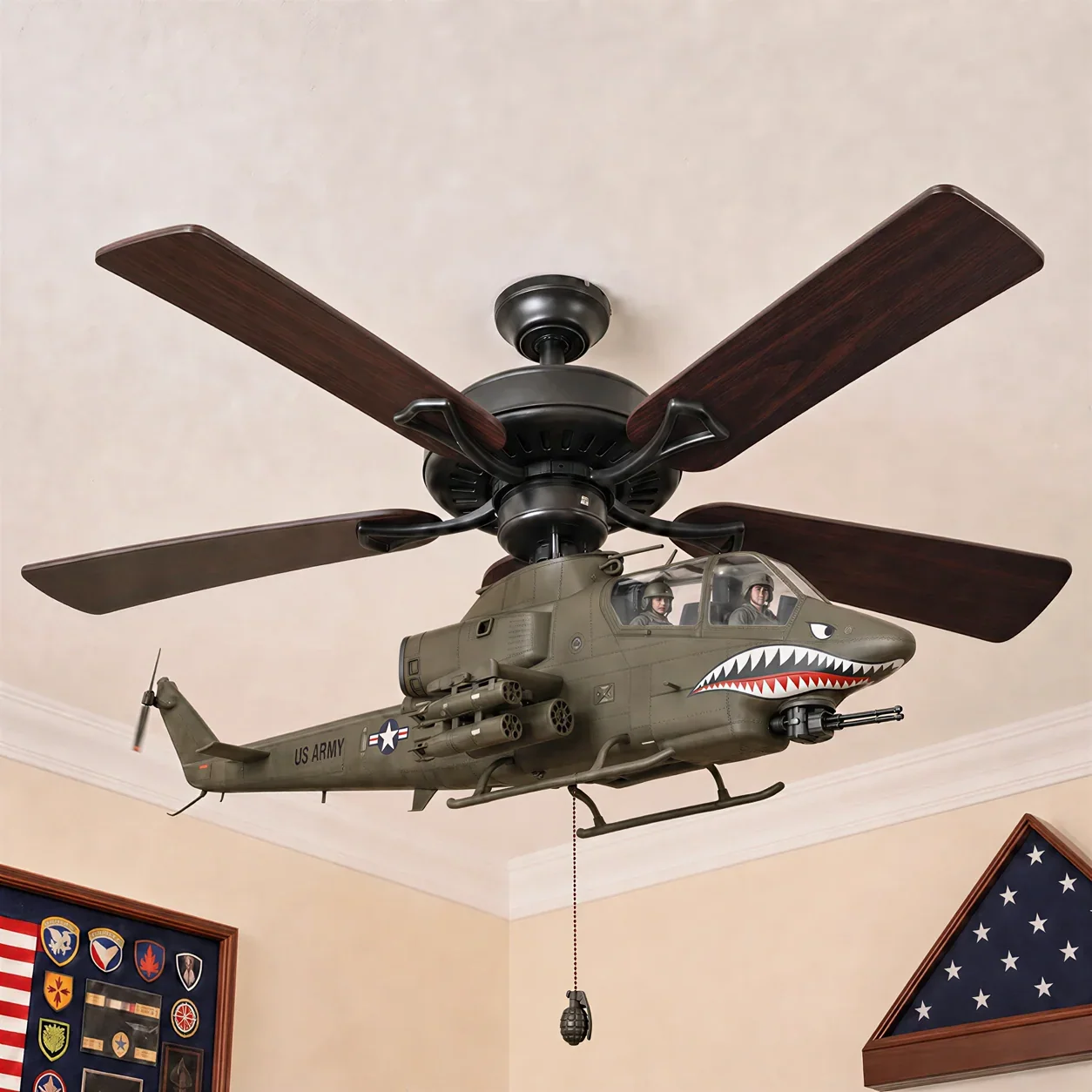 Hands-On Helicopter Ceiling Fan Attachment Kit – Decorative Ceiling