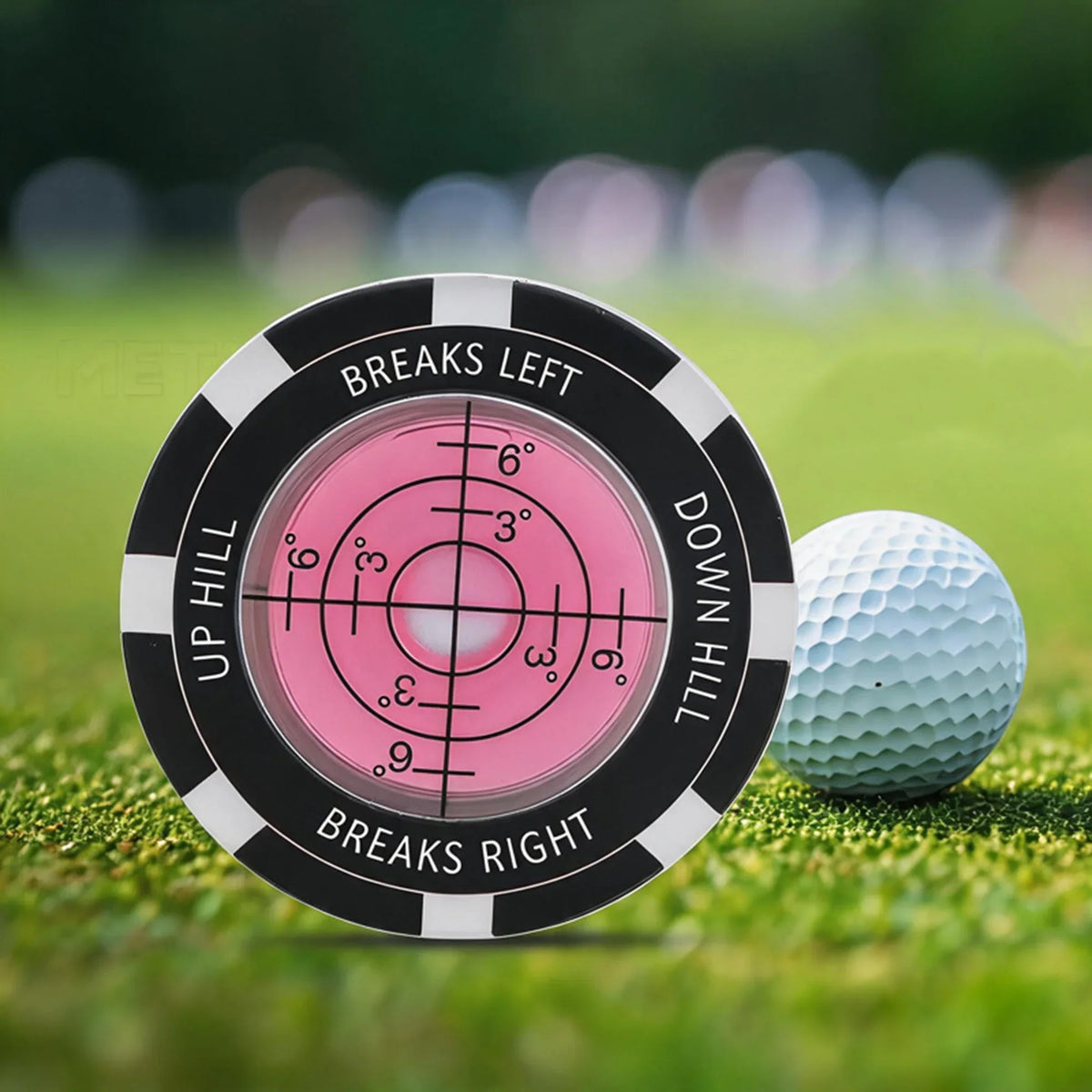 Clear Pocket Slope Gauge for Reading Golf Greens