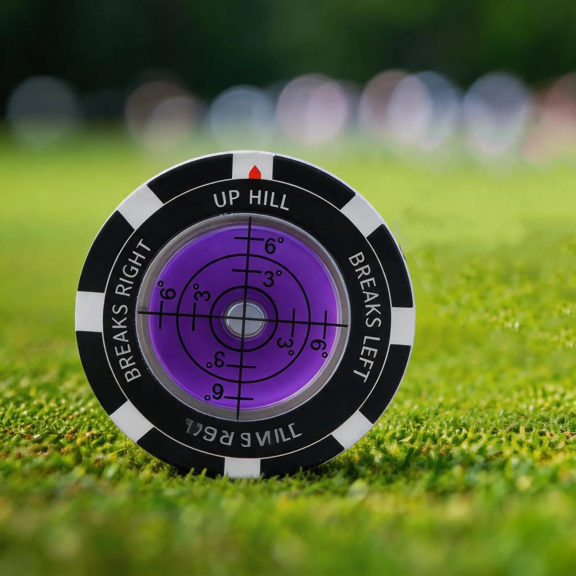 Clear Pocket Slope Gauge for Reading Golf Greens