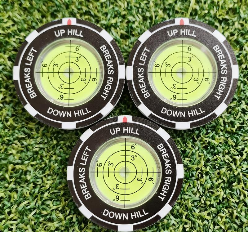 Clear Pocket Slope Gauge for Reading Golf Greens