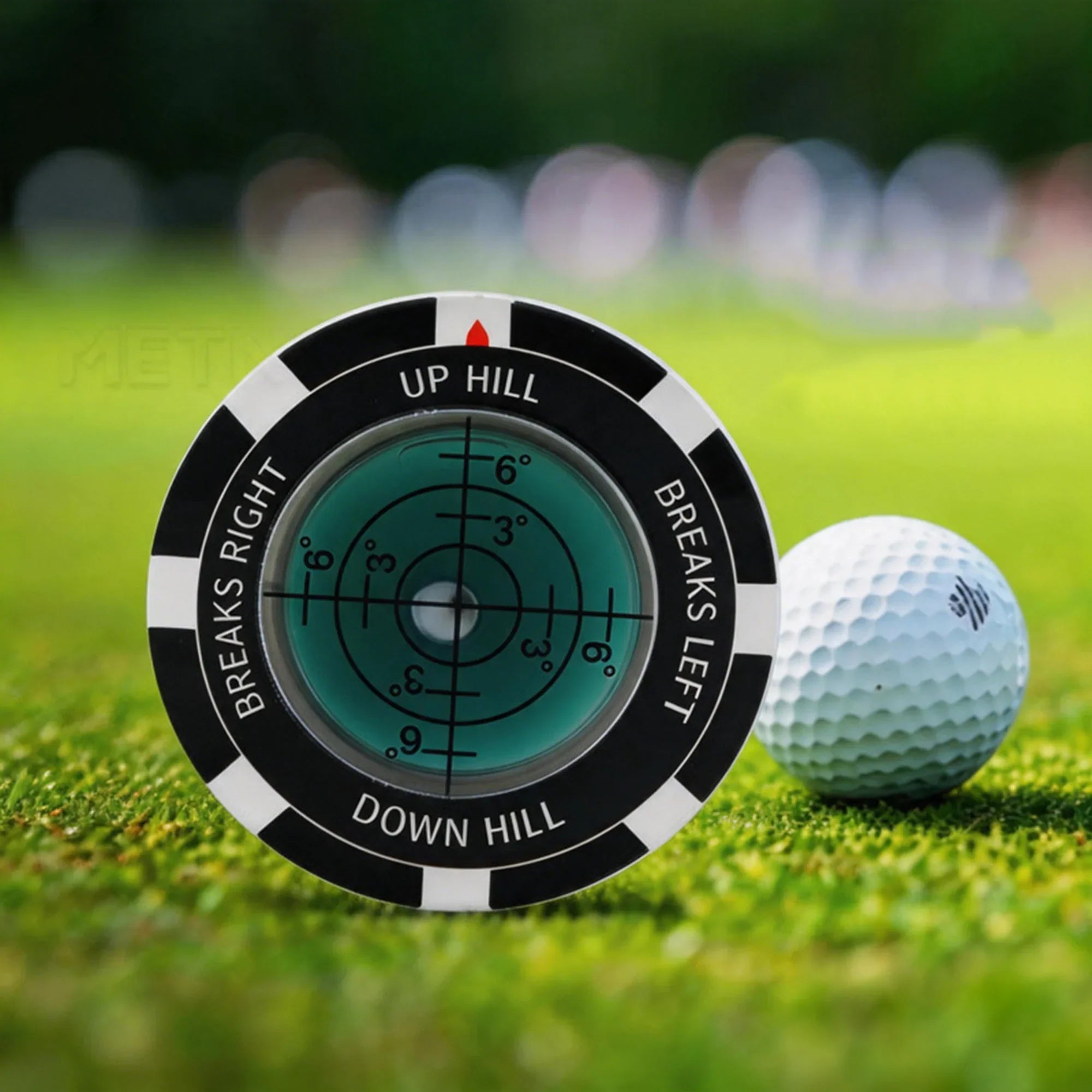 Clear Pocket Slope Gauge for Reading Golf Greens