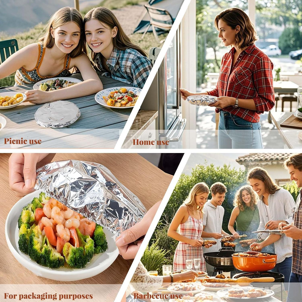 Practical Home dining table & food container aluminum foil