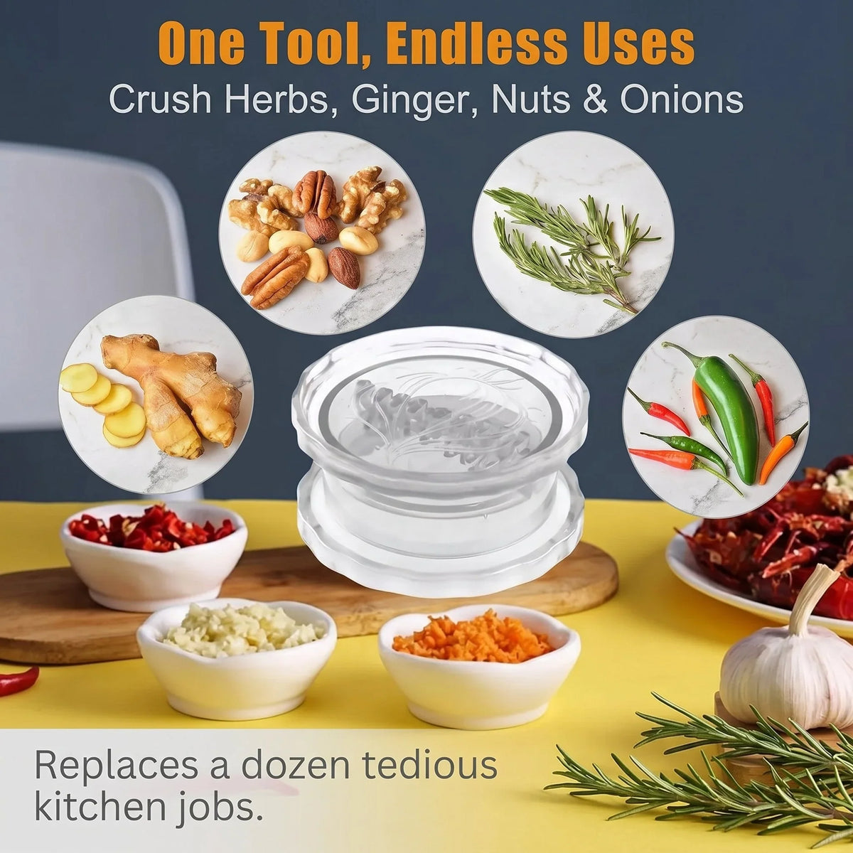 Purpose-Built 2-Pack Manual Garlic Twister & Masher for Everyday Use