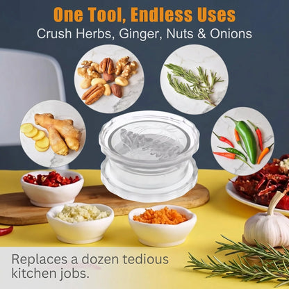 Purpose-Built 2-Pack Manual Garlic Twister & Masher for Everyday Use