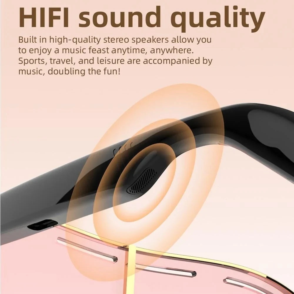 Open-Ear Bluetooth 5.4 Smart Glasses for Calls and Daily Audio