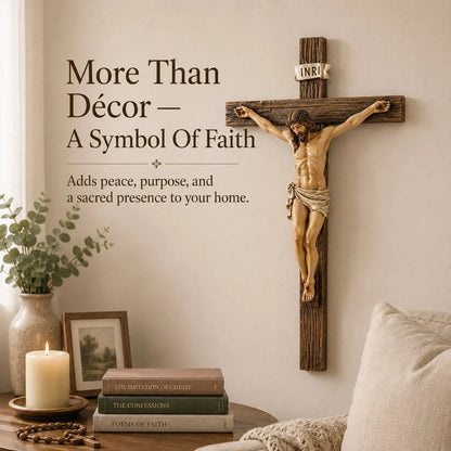 Purpose-Built Jesus Wall Crucifix – Home Blessing for Everyday Use