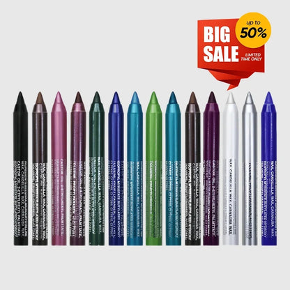 Fourteen Waterproof Eyeliners in Metallic and Shimmer Colors