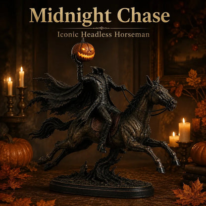 Midnight Chase Headless Horseman Display Statue