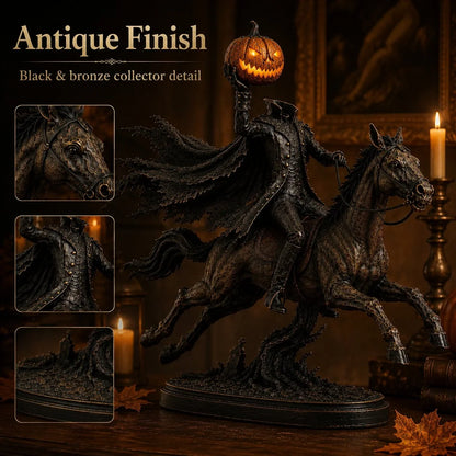 Midnight Chase Headless Horseman Display Statue