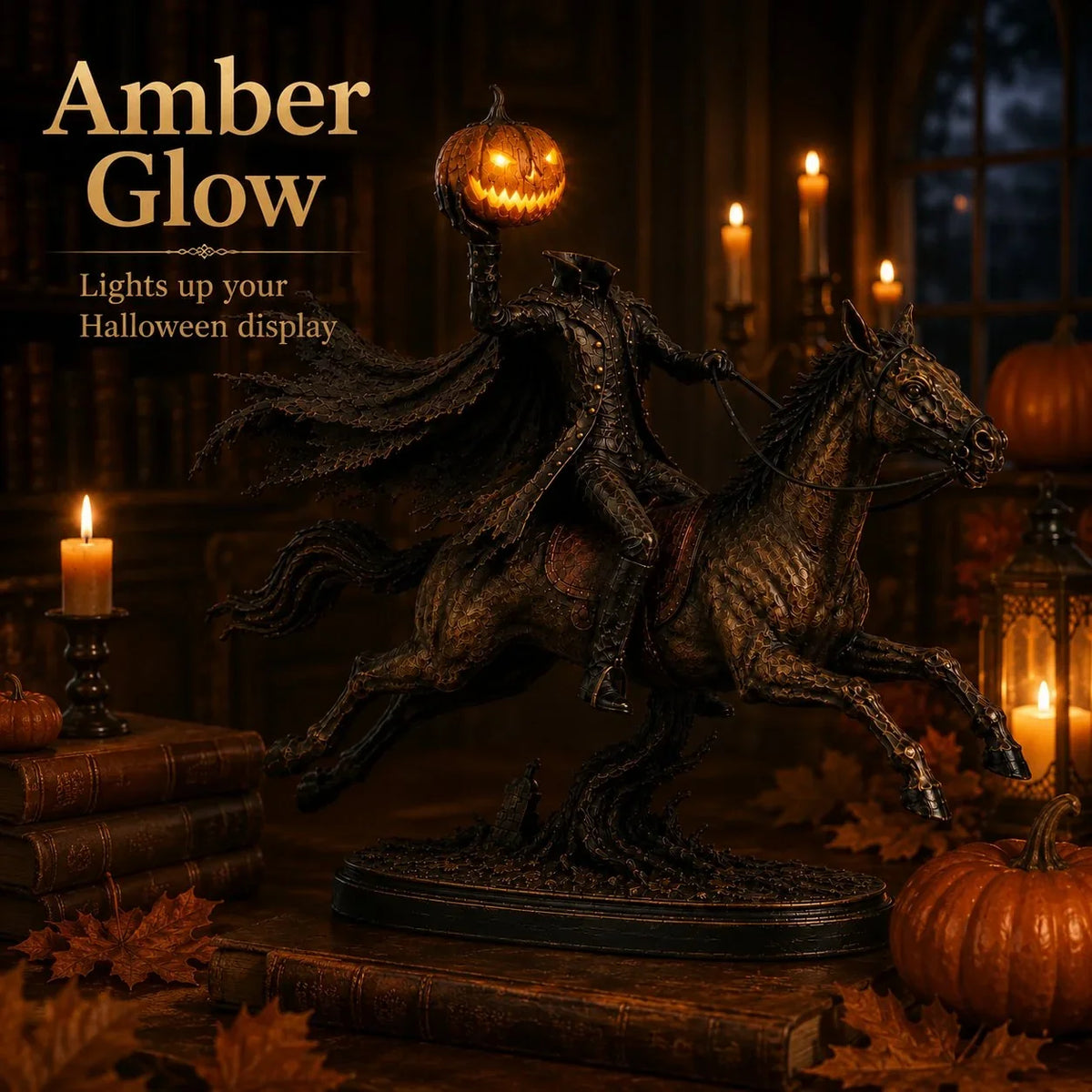 Midnight Chase Headless Horseman Display Statue