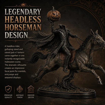 Midnight Chase Headless Horseman Display Statue