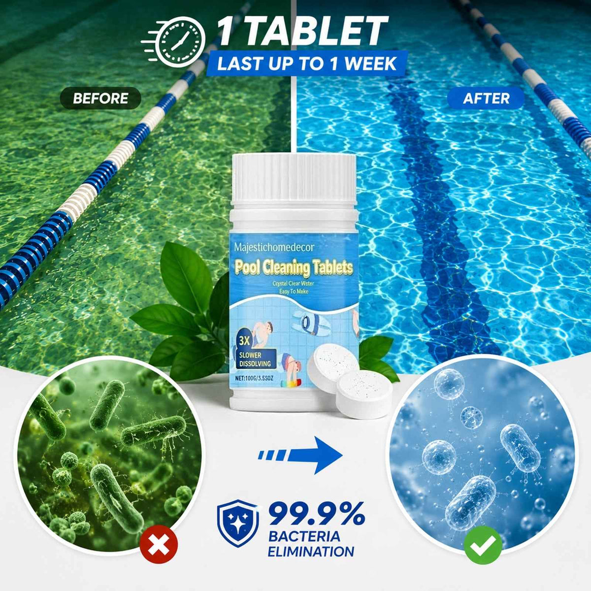 Pool Purifier for Concentrated Algae Control